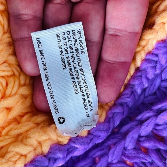 Wild Fable Color Block Chunky Knit Sweater Size Medium - Picture 7 of 9